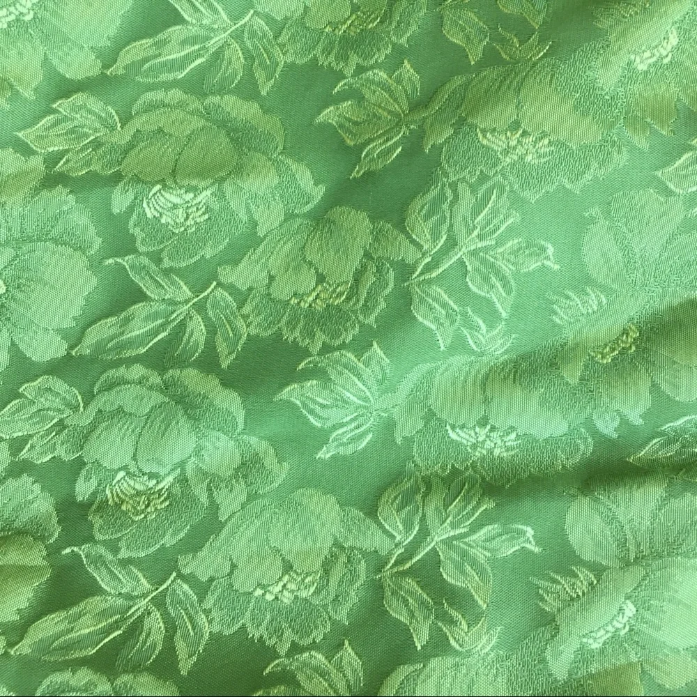 TRUE VINTAGE Green Floral 2PC Sheath Dress & Jackt - Picture 7 of 9